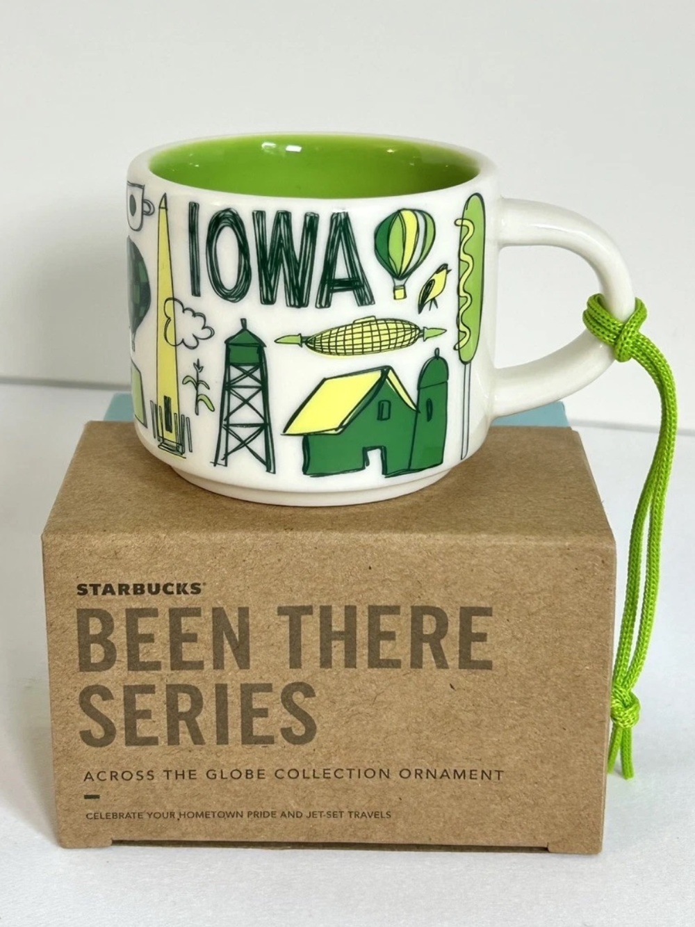 Starbucks IOWA Been There Series Ornament Collection 2oz Mug NIB ***Retired***